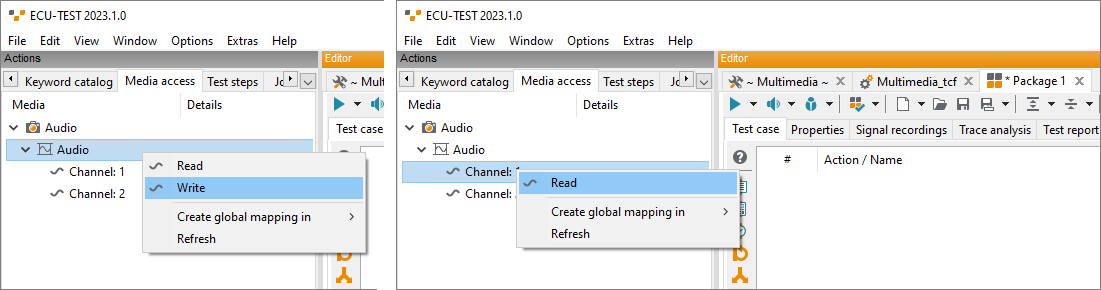 ecu.test Release 2023.1 Audio-Kanäle lesen oder aufzeichnen