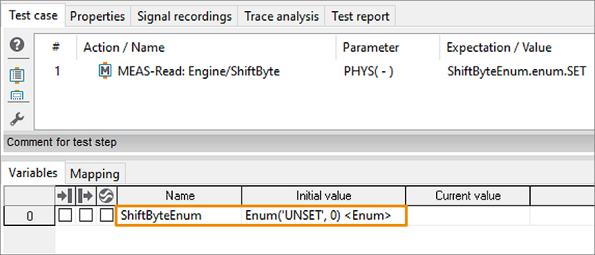 trace.check Release 2023.3 Enum Variablen setzen